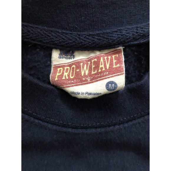 Vtg  Sport Pro Weave Virginia State Of University Sweatshirt Blue Size M - Picture 2 of 3